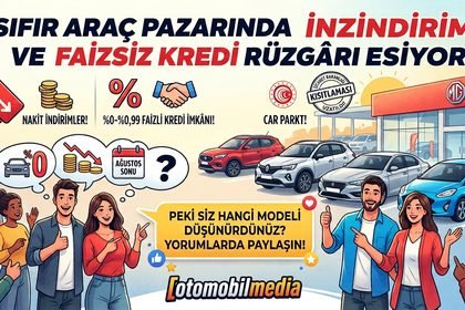 Sıfır Araç Pazarında İndirim ve Faizsiz Kredi Rüzgârı Esiyor
